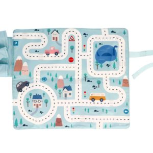 JUEGO MANTEL AZUL + 3 COCHES