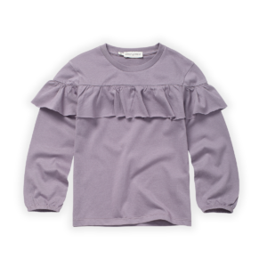 CAMISETA VOLANTE VIOLETA