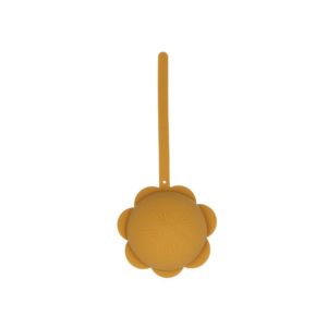 PORTACHUPETES SILICONA FLOR MOSTAZA