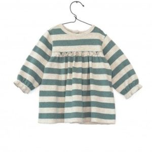 VESTIDO RAYAS Y VOLANTES