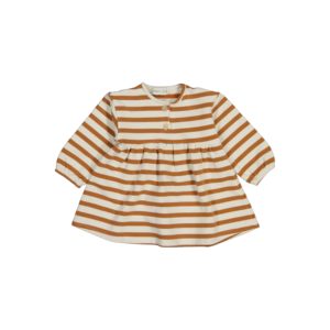 VESTIDO RAYAS CARAMELO