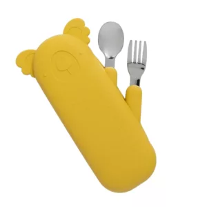 SET CUBIERTOS KOALA MUSTARD