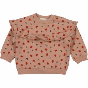 SUDADERA VOLANTES ESTAMPADA