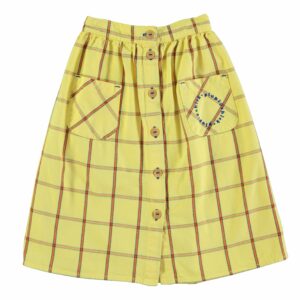 FALDA CUADROS AMARILLA