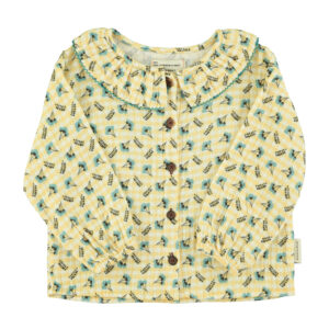 BLUSA CUELLO FLORES AMARILLO