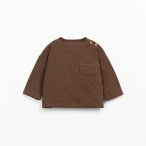 CAMISETA BOLSILLO MARRÓN CHOCOLATE