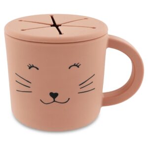 TAZA PORTASNACKS SILICONA CAT