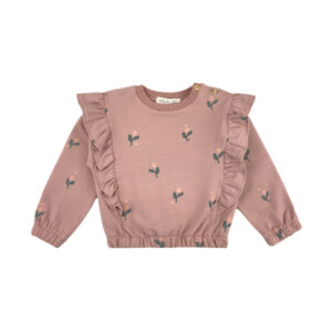 SUDADERA FLOR VINTAGE PINK