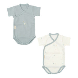 PACK 2 BODIES MANGA CORTA SPRING AZUL
