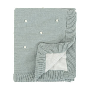 MANTA TRICOT DOTS MENTA