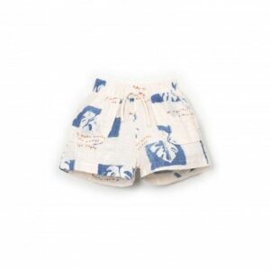 PANTALÓN CORTO HOJAS AZULES