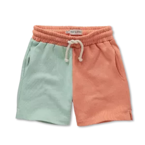 PANTALÓN CORTO NARANJA/VERDE