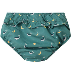 Bañador Pañal Volantes Whale Teal