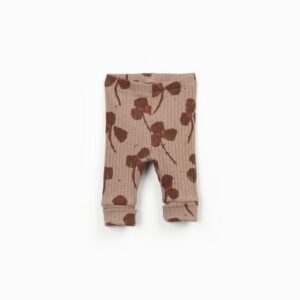 LEGGING FLORES MARRÓN