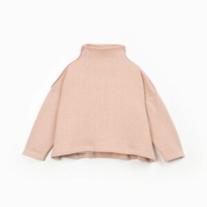 SUDADERA CUELLO ALTO ROSA