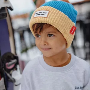 GORRO INVIERNO HELLO HOSSY COLOR BLOCK KINGFISHER