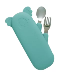 SET CUBIERTOS KOALA GREEN